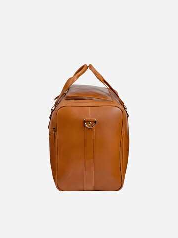 NEGOTIA Leather Weekender 'Marent' in Brown