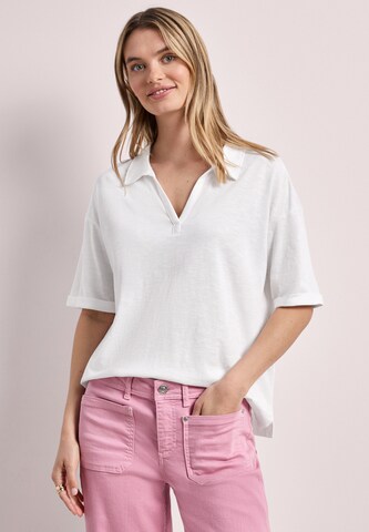STREET ONE Poloshirt in Weiß: Vorderseite
