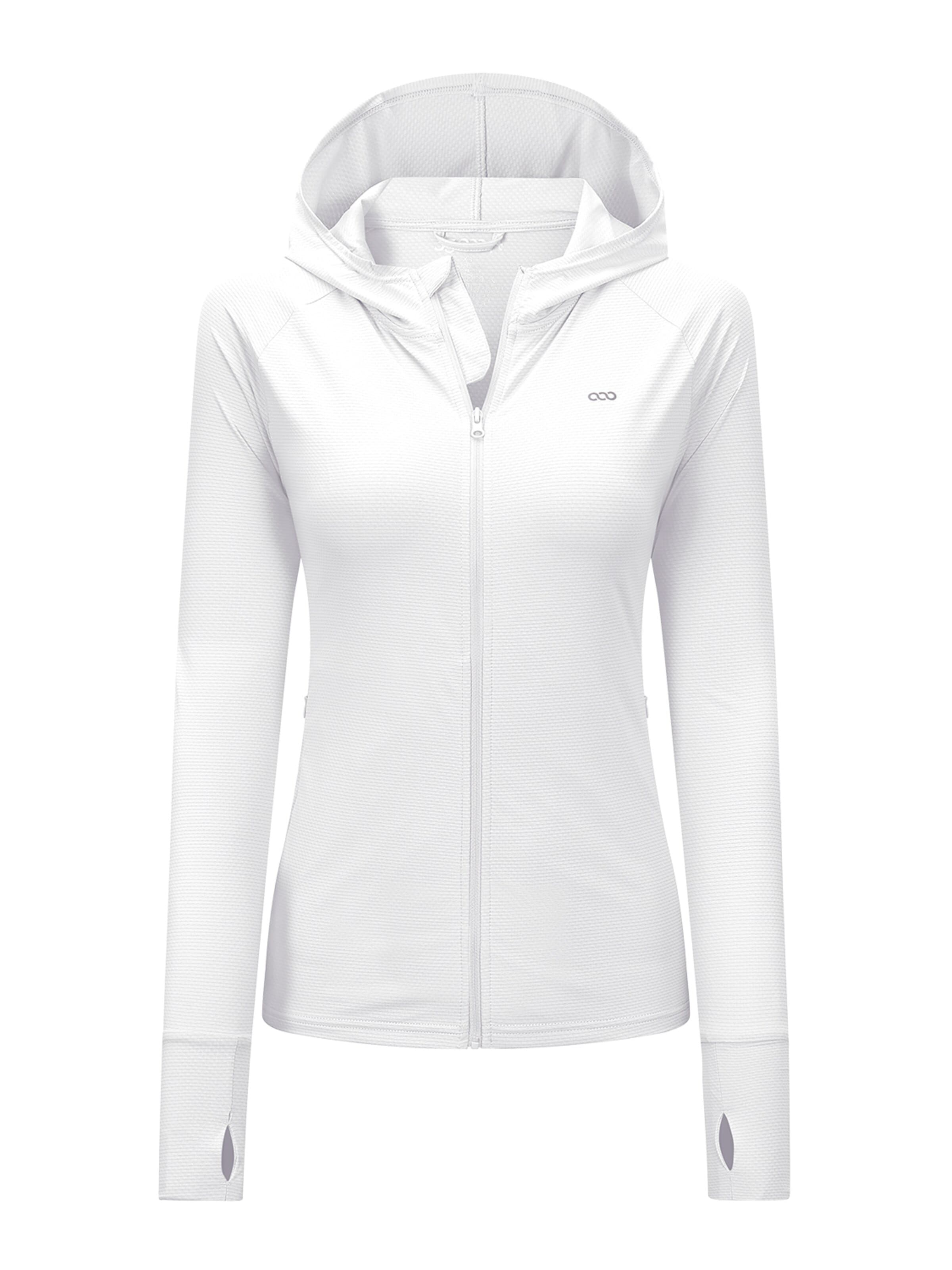 33,000ft Sportsweatshirt '33,000ft Women's Sun Protection Jacket'‌‌‌ in Weiß: Vorderseite
