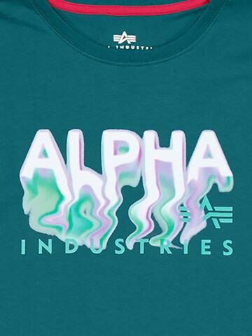 ALPHA INDUSTRIES Shirt 'Nebu' in Grün