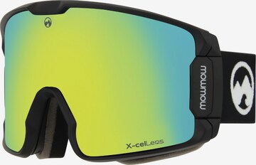 Mowmow Sportutrustning 'MowMow LEGEND Ski Goggles - Free Bonus Lens - Magnetic - ECO: Bioresin Frame & Recycled - UV400 - Unisex' i guld: framsida