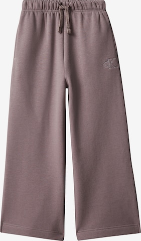 Wide leg Pantaloni di Calvin Klein Jeans in lilla: frontale