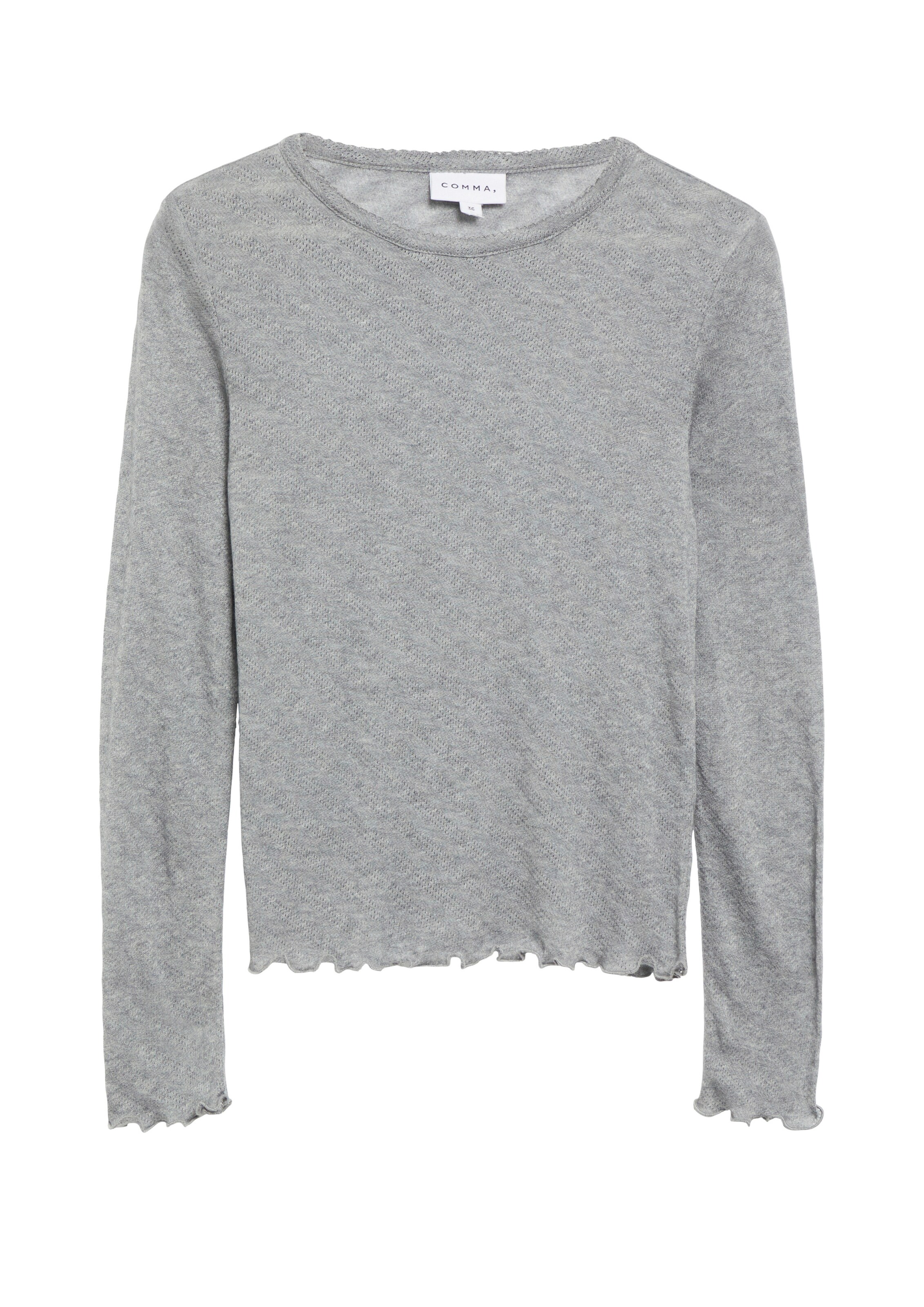 COMMA Shirt in Grau: Vorderseite