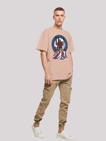 T-Shirt 'The Who Flag Blanket' F4NT4STIC en beige