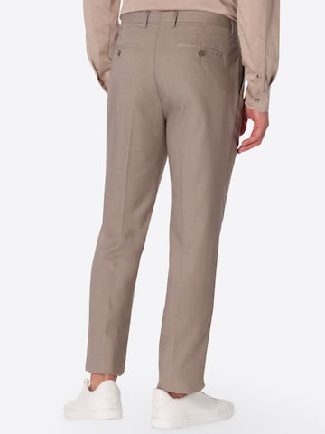 Distretto12 - regular Pantalón de pinzas 'ALABASTRO' en beige