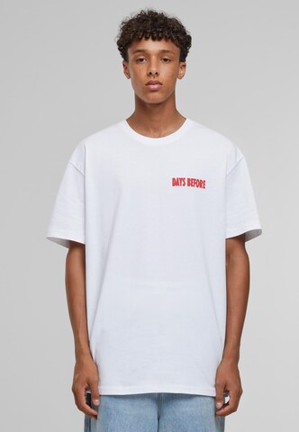 T-Shirt 'Days Before' MT Upscale en blanc : devant