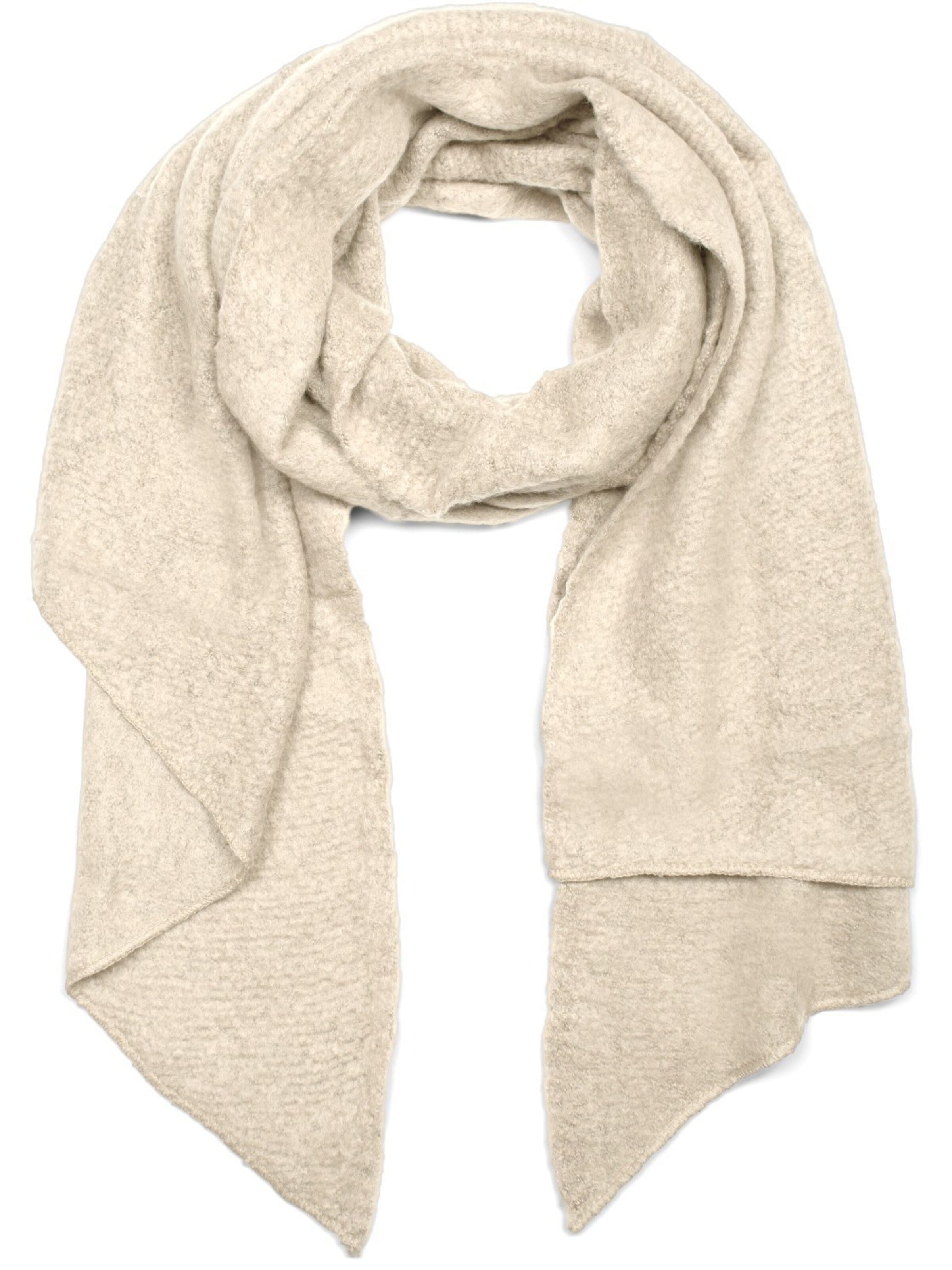 styleBREAKER Oversizeschal 'Asymmetrischer unifarbener Web Schal'‌‌ in One Size in beige, Produktansicht