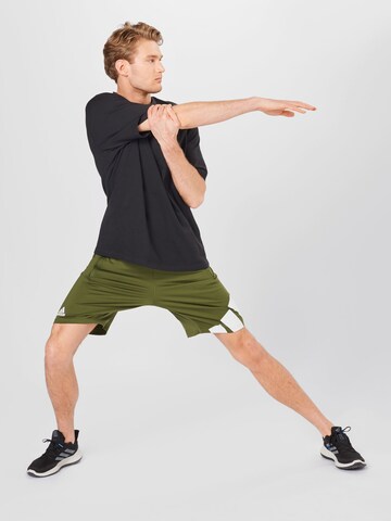 Regular Pantaloni sport de la ADIDAS PERFORMANCE pe verde