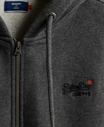 Superdry - Sudadera con cremallera en gris