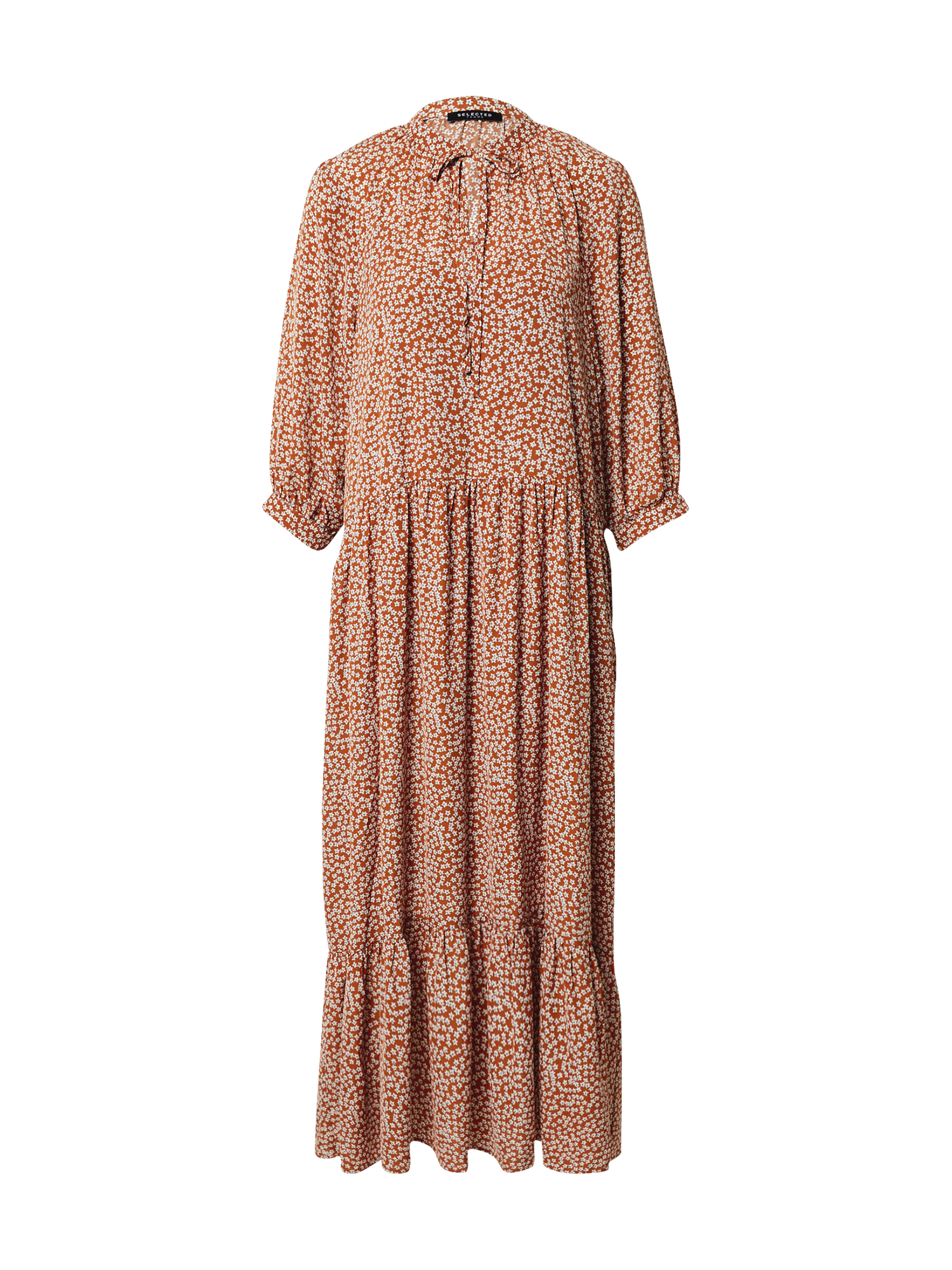 Odzież Kobiety SELECTED FEMME Sukienka koszulowa Fraja-Madison w kolorze Karmelowym 