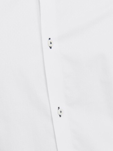JACK & JONES Slim fit Button Up Shirt 'JPRBLAParker' in White