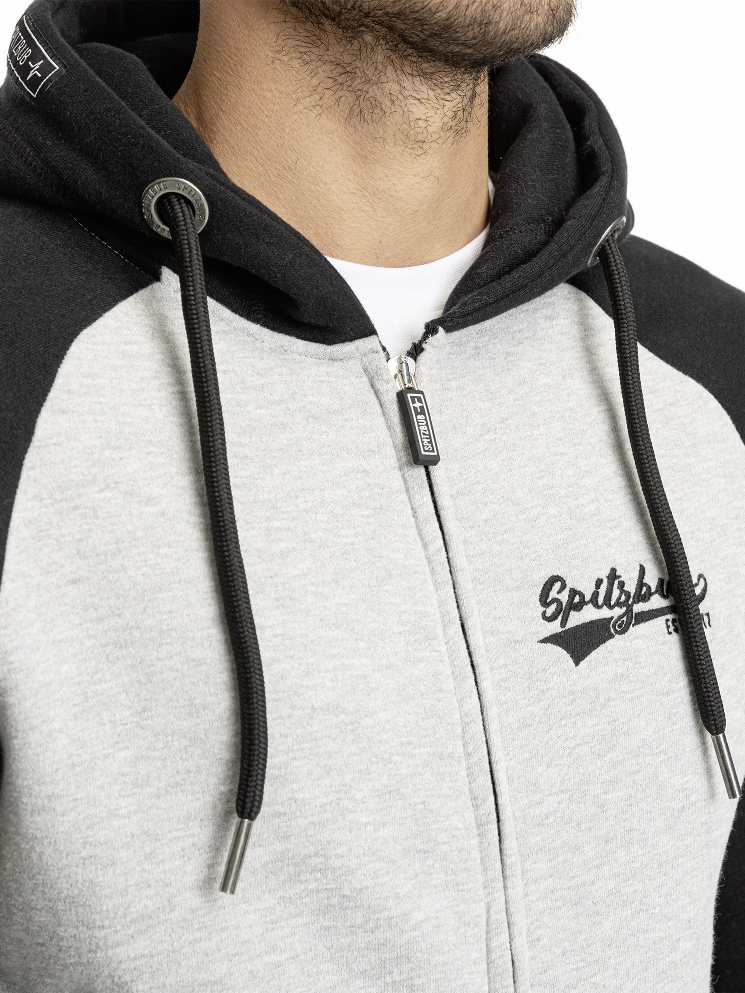 SPITZBUB Sweatvest 'Peter' in Grijs