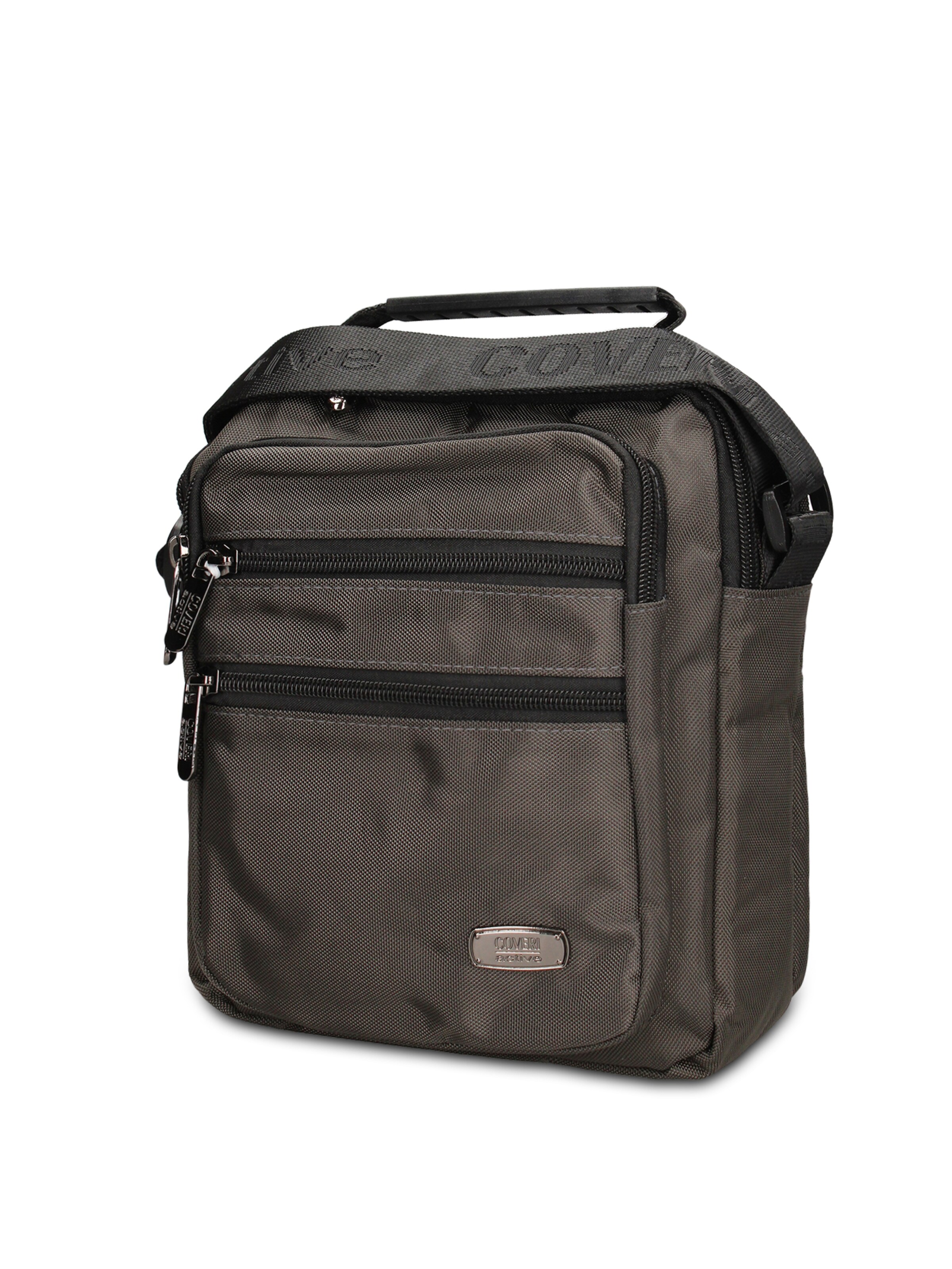 Borsa a tracolla 'Borsa a Tracolla Uomo Coveri Collection Vegan Leather' di Coveri Collection in grigio