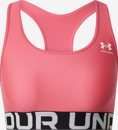 Sportinė liemenėlė 'Authentics' iš UNDER ARMOUR, spalva – pilka / ryškiai rožinė spalva / juoda / balta, Prekių apžvalga