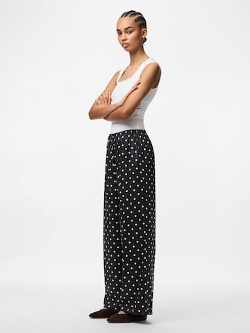 PIECES Wide Leg Bukser 'PCJYTTA' i sort