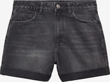 MANGO Regular Jeans 'MOM80' in Zwart: voorkant