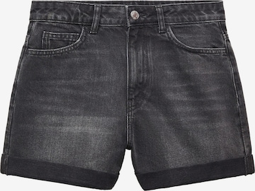 MANGO Regular Jeans 'MOM80' in Zwart: voorkant