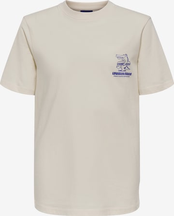Only & Sons Junior Shirt 'OSJEDDIE' in Wit: voorkant