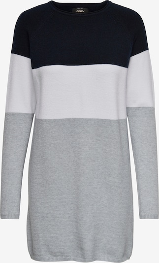 ONLY Kleid 'LILLO' in nachtblau / grau / weiß, Produktansicht