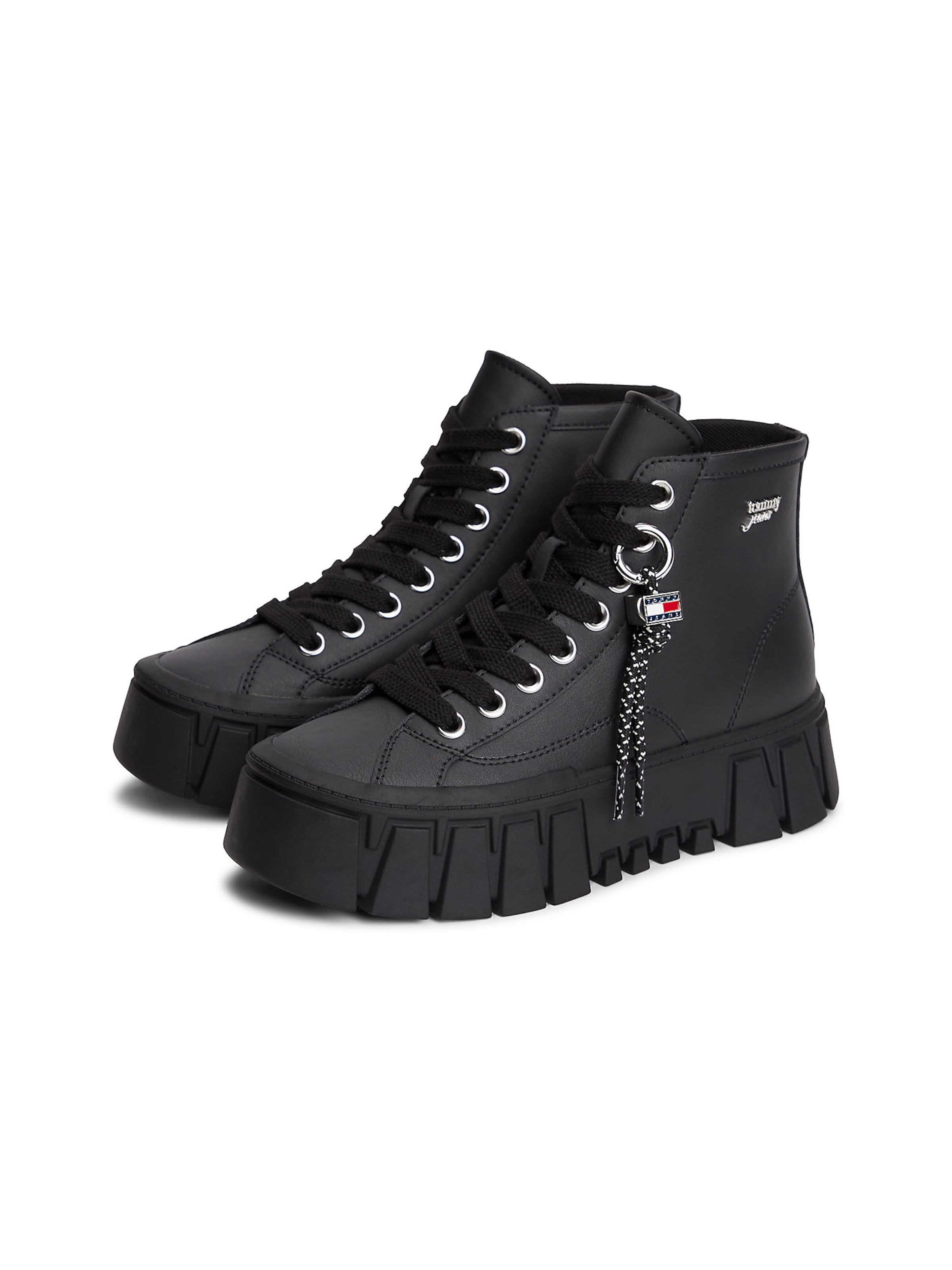 Tommy Jeans Lace-up bootie in Black