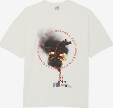 balta The Rad Black Kids Marškinėliai '100 Companies Pollute T-Shirt': priekis
