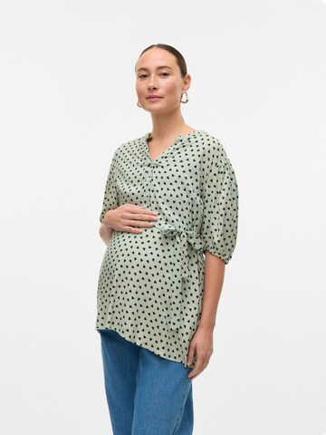MAMALICIOUS Blouse in Green: front