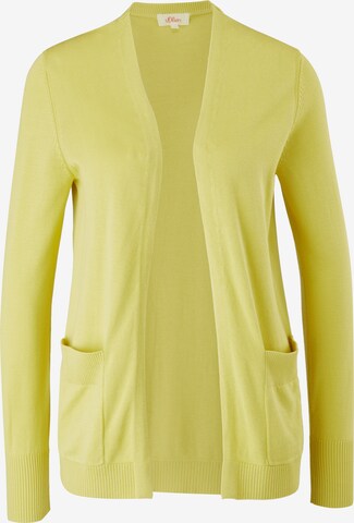 s.Oliver Knit Cardigan in Yellow: front