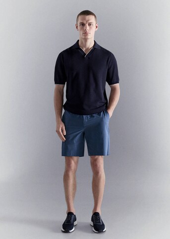 MANGO MAN Regular Shorts 'Russ' in Blau