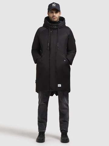 khujo Winter Jacket 'Anth' in Black