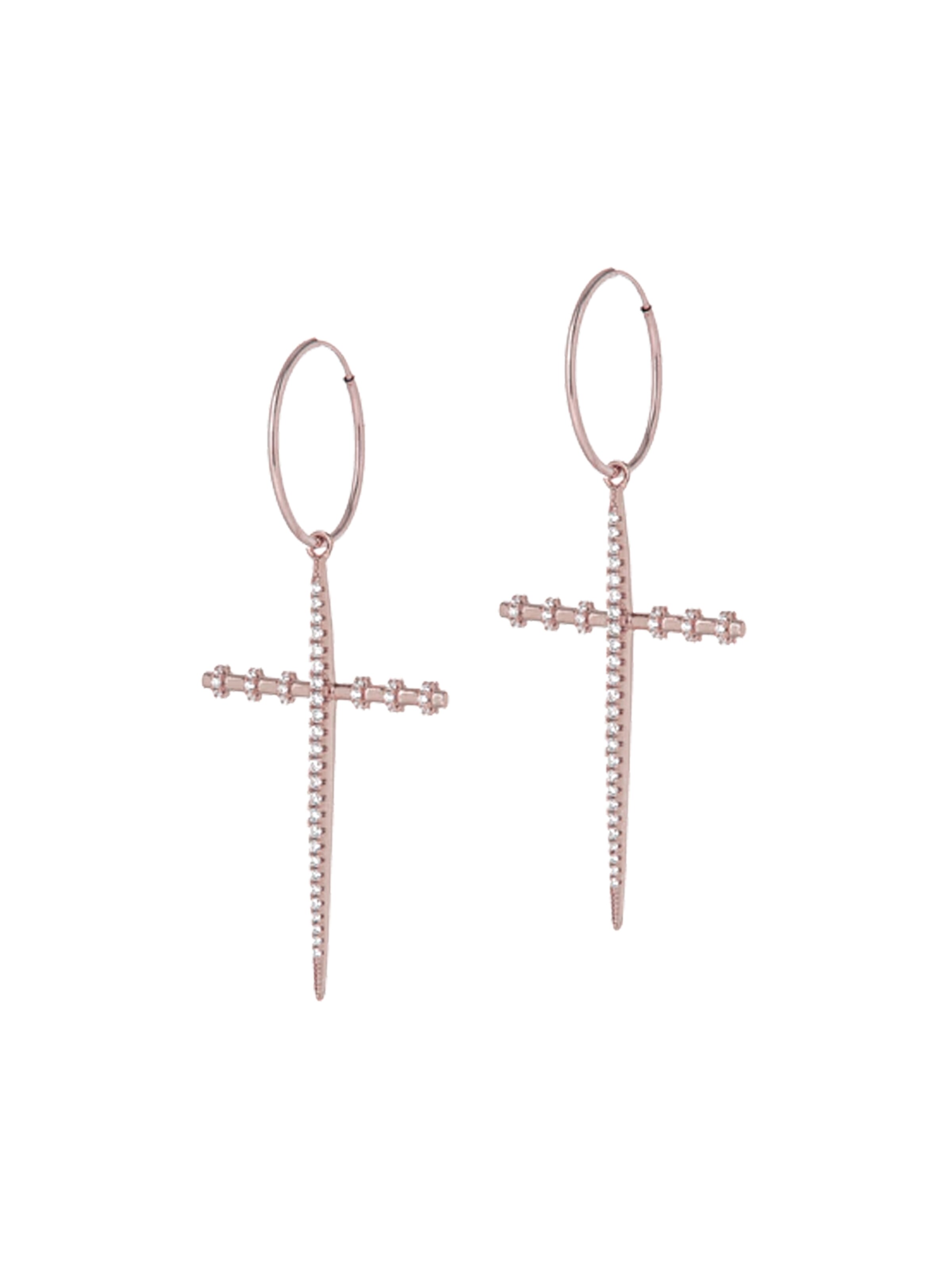 CLASSYANDFABULOUS Jewelry Ohrringe 'ALIX'‌‌ in rosegold, Produktansicht