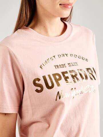 Superdry Shirt 'Luxe' in Pink