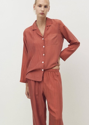 MANGO Pajama Pants 'Habo' in Orange