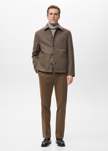 MANGO MAN Between-Season Jacket 'Jamie' in Brown