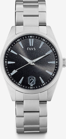 FAVS Uhr in Silber: predná strana