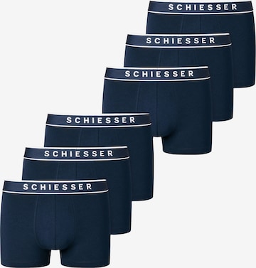 SCHIESSER Boxer shorts ' 95/5 Organic Cotton ' in Blue: front