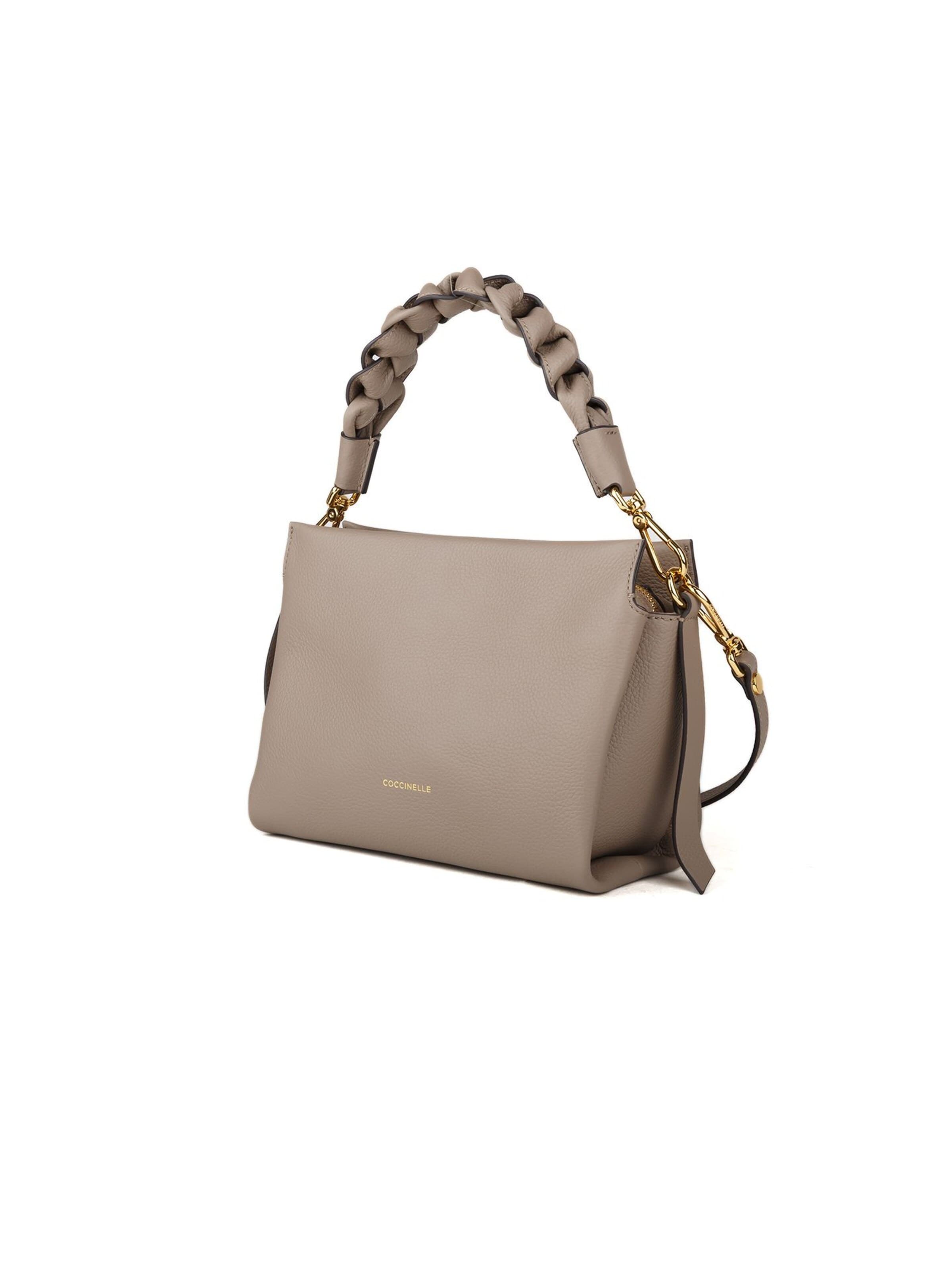 Borsa a mano 'Boheme Grana Double Handbag Double Grainy Leather' di Coccinelle in grigio