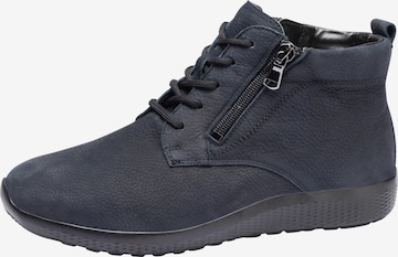 WALDLÄUFER Lace-Up Boots in Blue: front