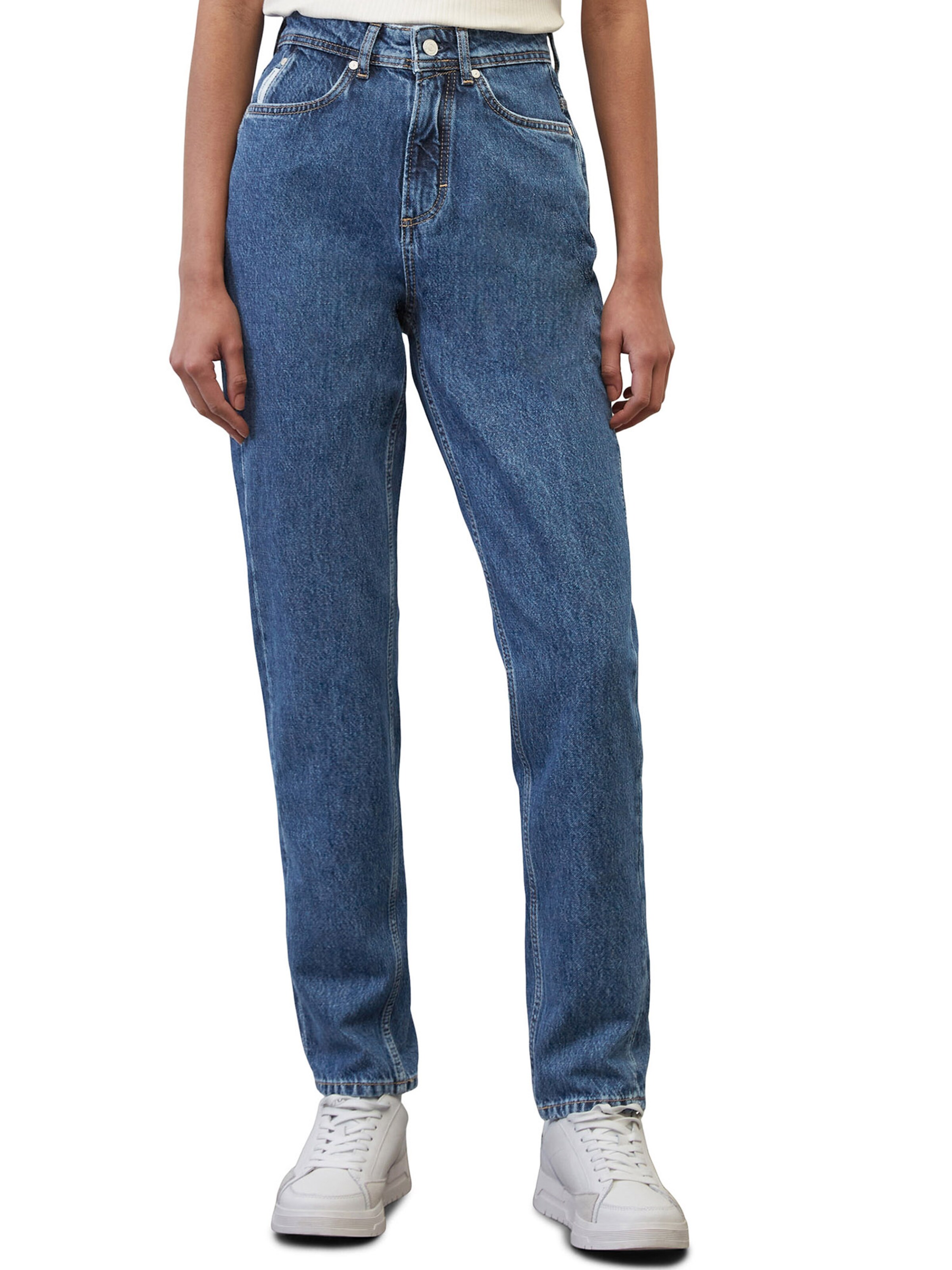 Marc O'Polo DENIM Regular Jeans in Blauw: voorkant
