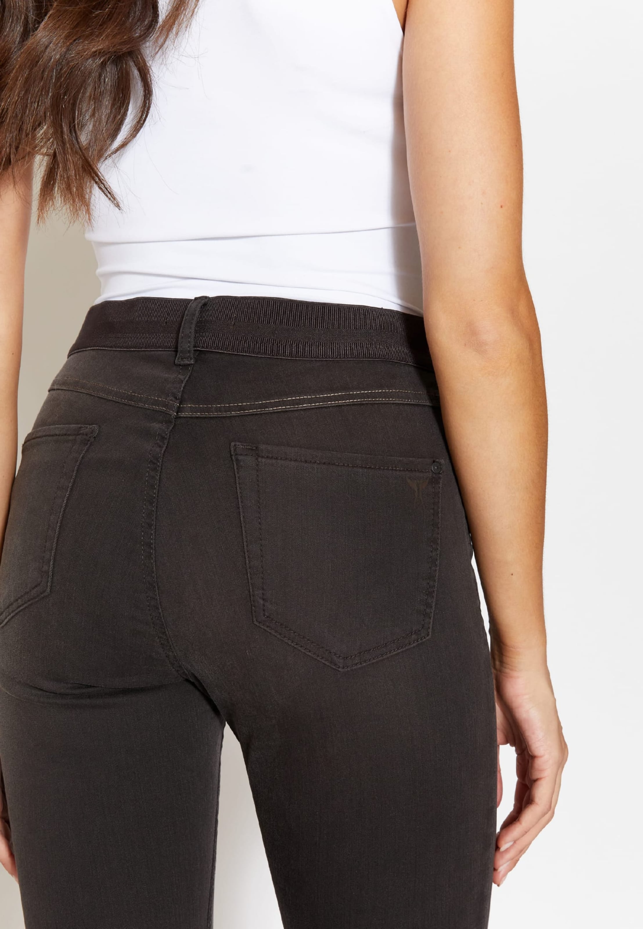 Jeans Angels Size Stretch-Bund Fit Slim mit in ABOUT | Dunkelbraun YOU Jeans One Slimfit