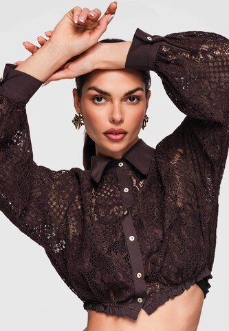 Ombre Blouse 'OW-SH-E0011' in Bruin