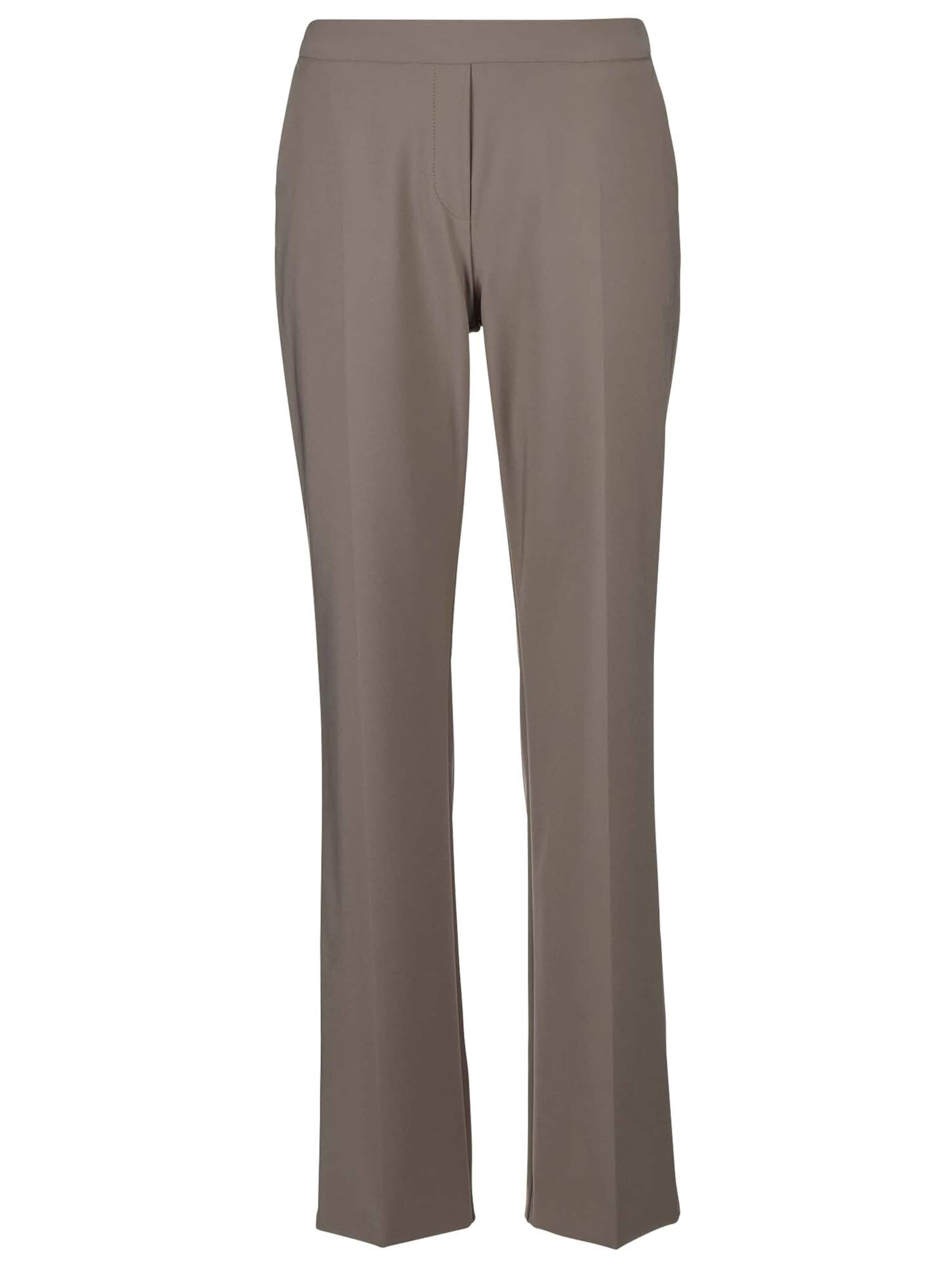 MADELEINE Pleated Pants in Brown: front