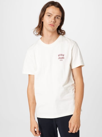 Nudie Jeans Co T-Shirt 'Roy' in Weiß: predná strana