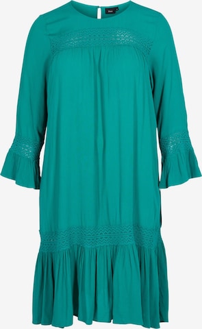 Zizzi Καλοκαιρινό φόρεμα 'ETRESS' σε πράσινο: μπροστά