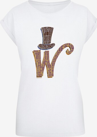 ABSOLUTE CULT T-Shirt 'Willy Wonka' in Weiß: predná strana