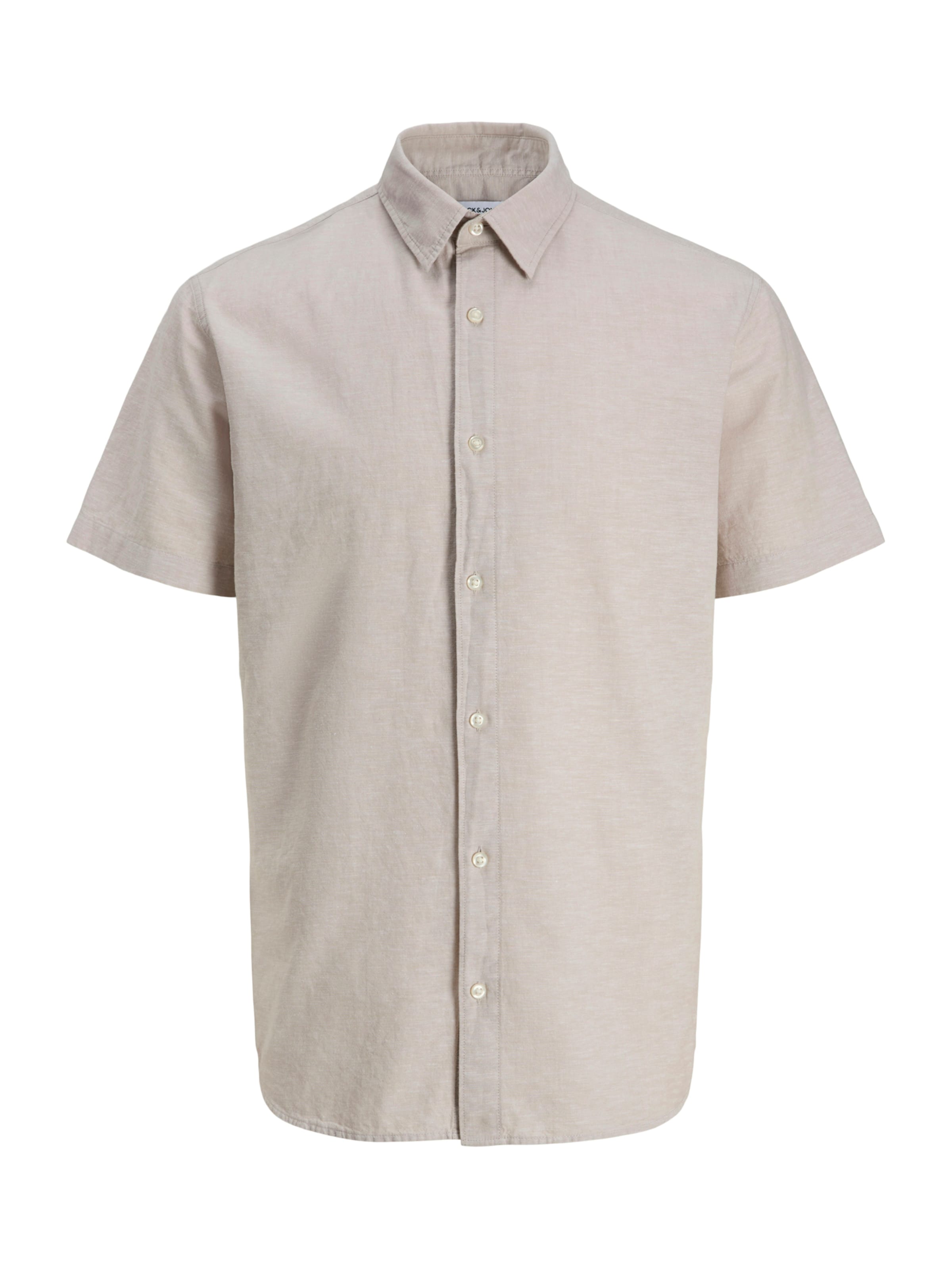 Jack & Jones Junior Hemd 'JJEBREEZE' in Beige: Vorderseite