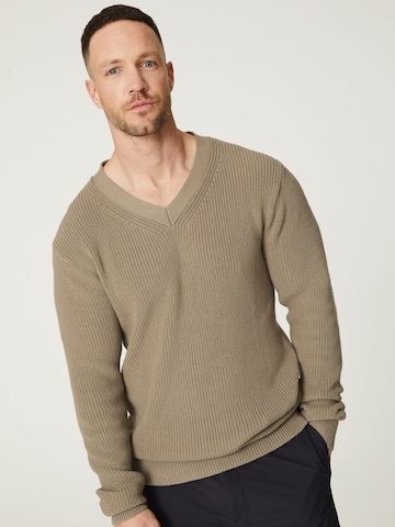 DAN FOX APPAREL Pullover 'Bilal' in Braun: predná strana