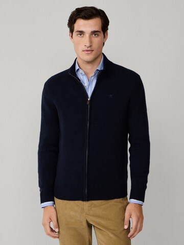 Vestes en maille Hackett London en bleu : devant