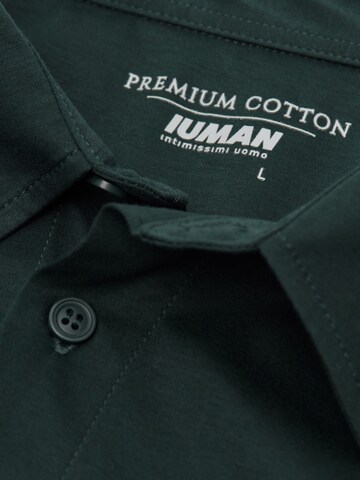 IUMAN Intimissimi Regular Fit Hemd 'Premium' in Grün