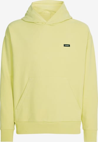 Sweat-shirt Calvin Klein en jaune : devant