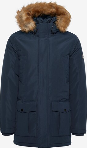 11 Project Winter Parka 'DUFFIN' in Blue: front